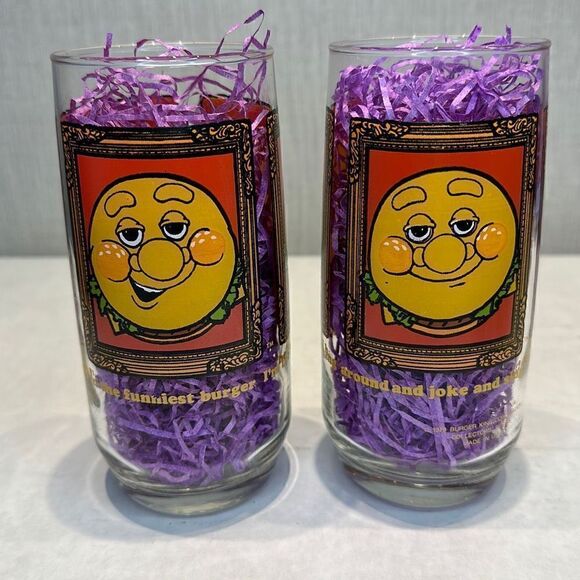 Vtg Burger King Glassware Drinking Glasses 1979 Collector’s Series Made in USA - Picture 1 of 11